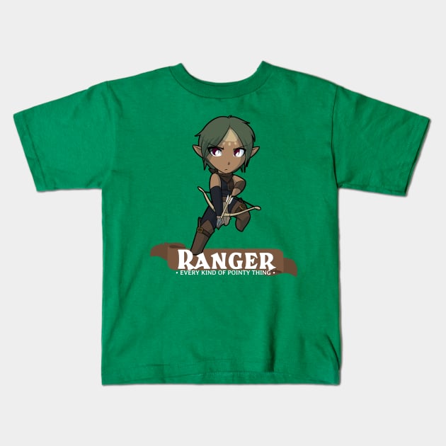 Ranger: Every Kind of Pointy Thing Kids T-Shirt by Fox Lee